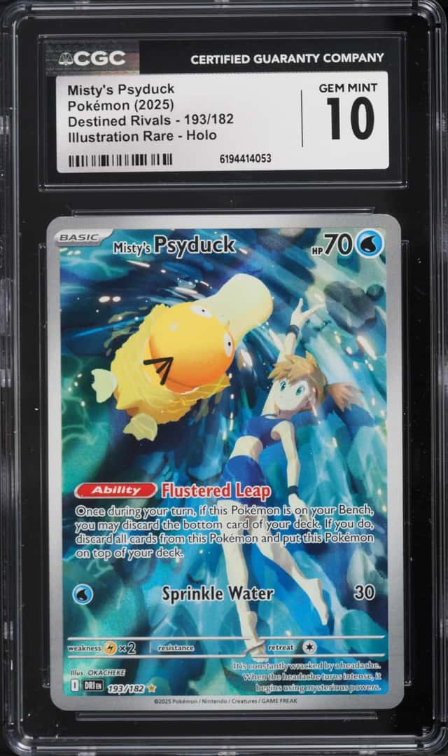 2025 Pokemon Scarlet & Violet Destined Rivals IR Misty's Psyduck #193 CGC 10 GEM MINT