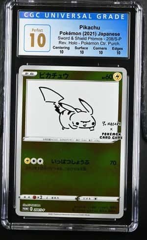 Pokemon CGC 10 PREFECT Pikachu Promo 2021 208/S-P Yu Nagaba Japanese