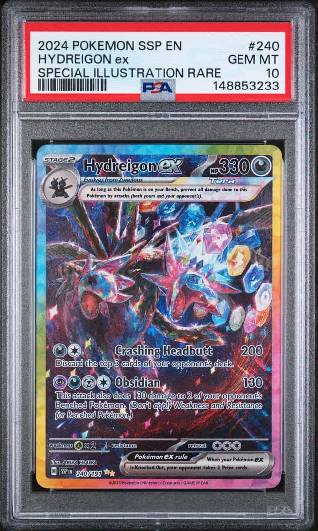Pokemon Surging Sparks Hydreigon EX SIR PSA 10 240/191