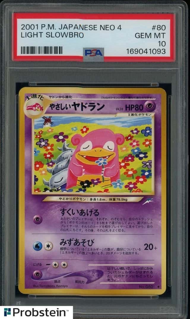 2001 Pokemon Japanese Neo 4 #80 Light Slowbro PSA 10 GEM MINT