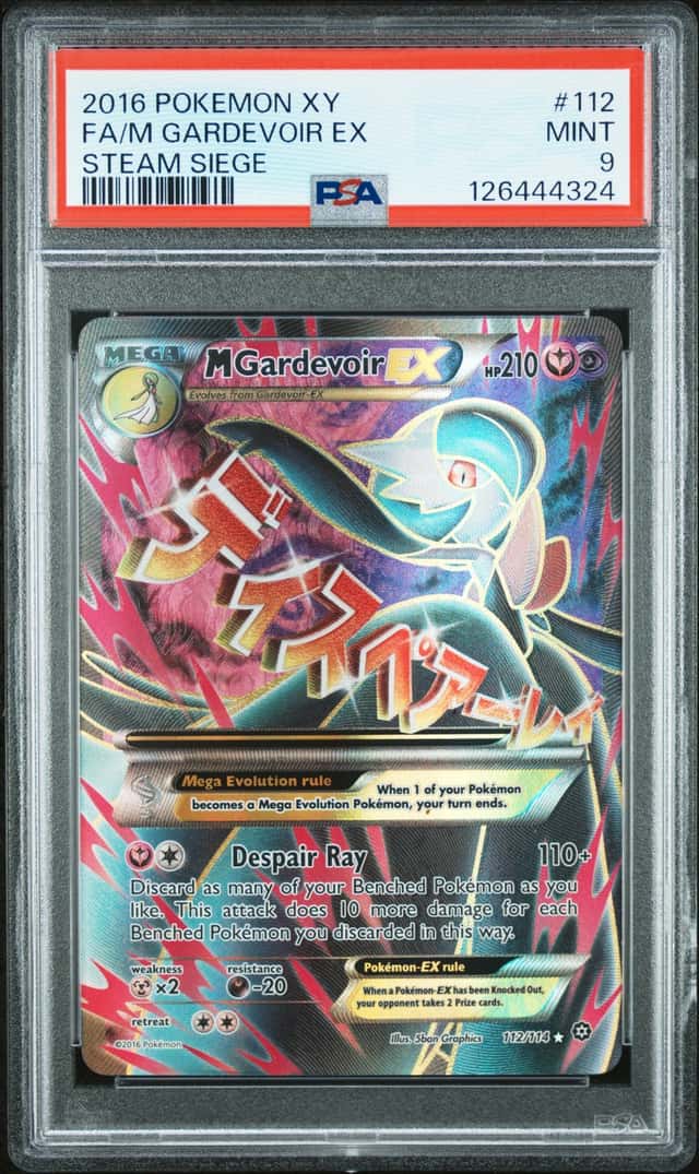 Pokemon M Gardevoir EX 112/114 - Steam Siege - Full Art - PSA 9