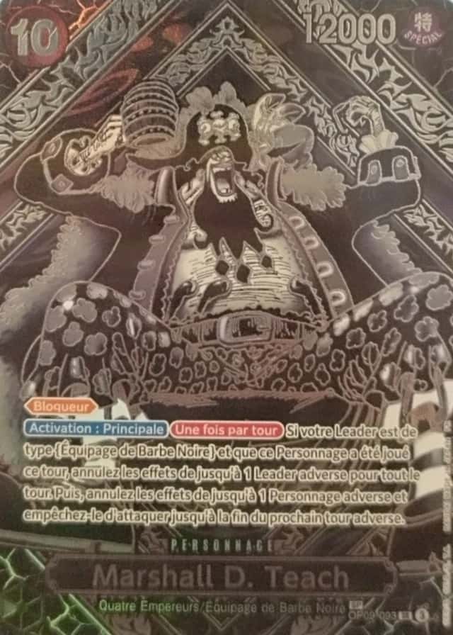 Marshall D. Teach SP Silver OP09-093 L'Héritage du Maître 2025 FR COLLECTAURA