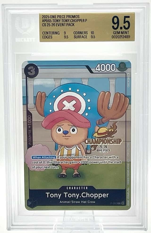 Tony Tony.Chopper (CS 25-26 Event Pack) P-065 One Piece Promo BGS 9.5