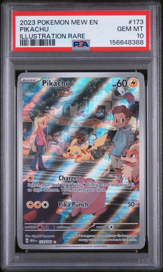 2023 Pokemon MEW EN Illustration Rare #173 Pikachu PSA 10 GEM MINT
