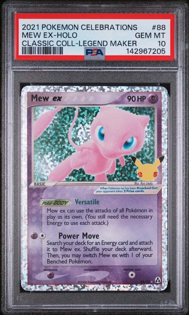 The Pokémon Company 2021 Celebrations Mew ex 88/92 Holo PSA 10 Cert 142967205