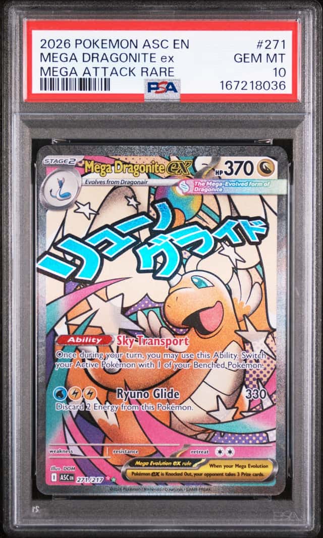 Pokemon 2026 Mega Dragonite ex 271 Mega Attack Rare Ascended Heroes PSA 10