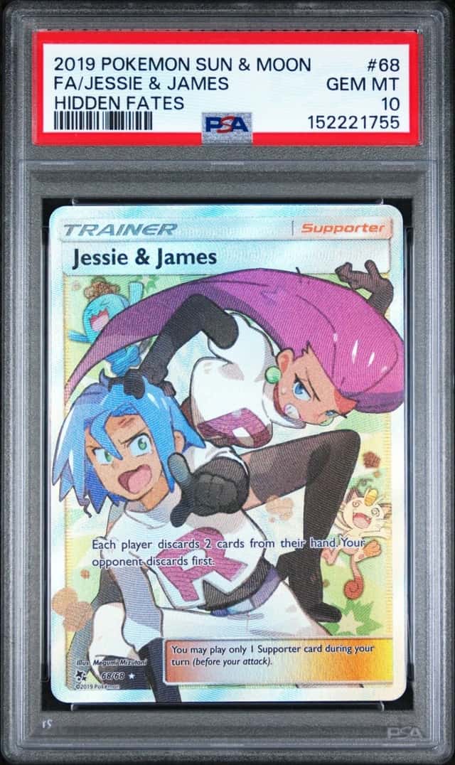 Pokemon Jessie & James Hidden Fates Full Art 68/68 PSA 10 Gem Mint