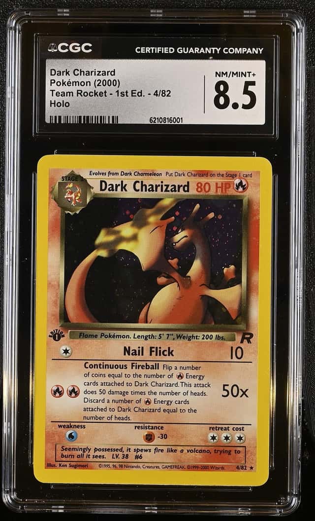 Pokemon Dark Charizard Team Rocket 1st Edition 4/82 Holo CGC 8.5