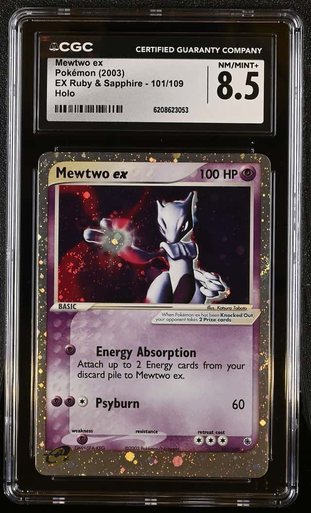 Pokemon Mewtwo ex EX Ruby & Sapphire 101/109 Holo CGC 8.5