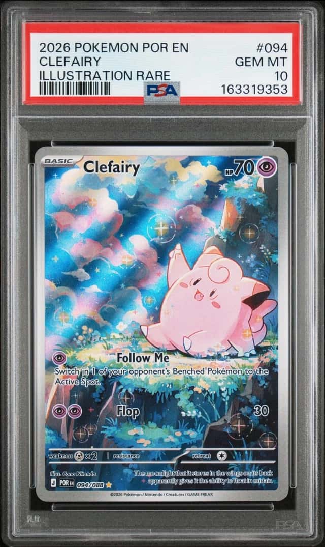 2026 POKEMON POR EN-PERFECT ORDER ILLUSTRATION RARE #094 CLEFAIRY PSA 10