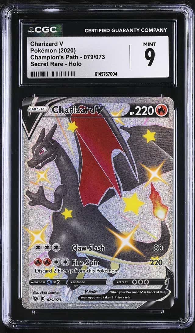 Pokémon Charizard V 079 Champion's Path CGC Trading...