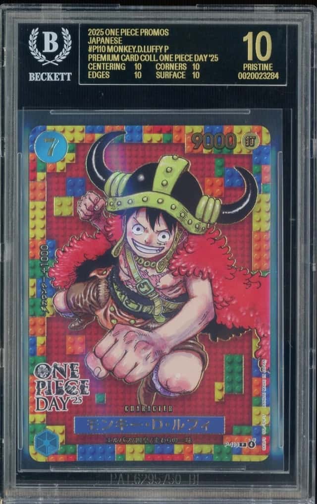 2025 One Piece Promos JPN P110 Monkey D. Luffy Premium Card BGS 10 BLACK LABEL