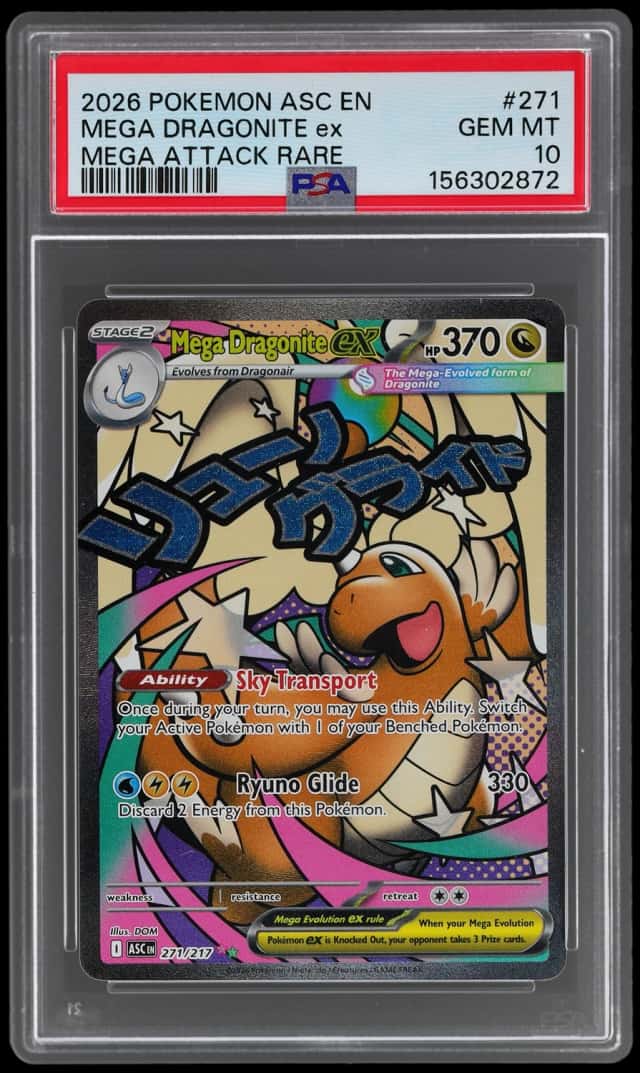 2026 Pokemon Ascended Heroes Mega Attack Rare Mega Dragonite Ex #271