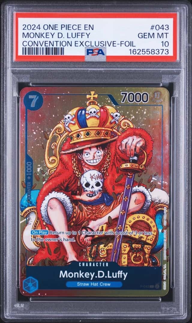 2024 ONE PIECE PROMOS CONVENTION EXCLUSIVE-FOIL #043 MONKEY D. LUFFY PSA 10
