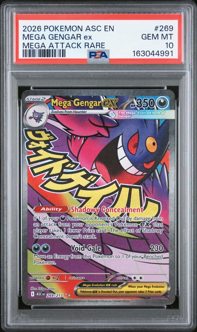 2026 Pokemon Mega Evolution Ascended Heroes Mega Attack Rare Mega Gengar Ex #269