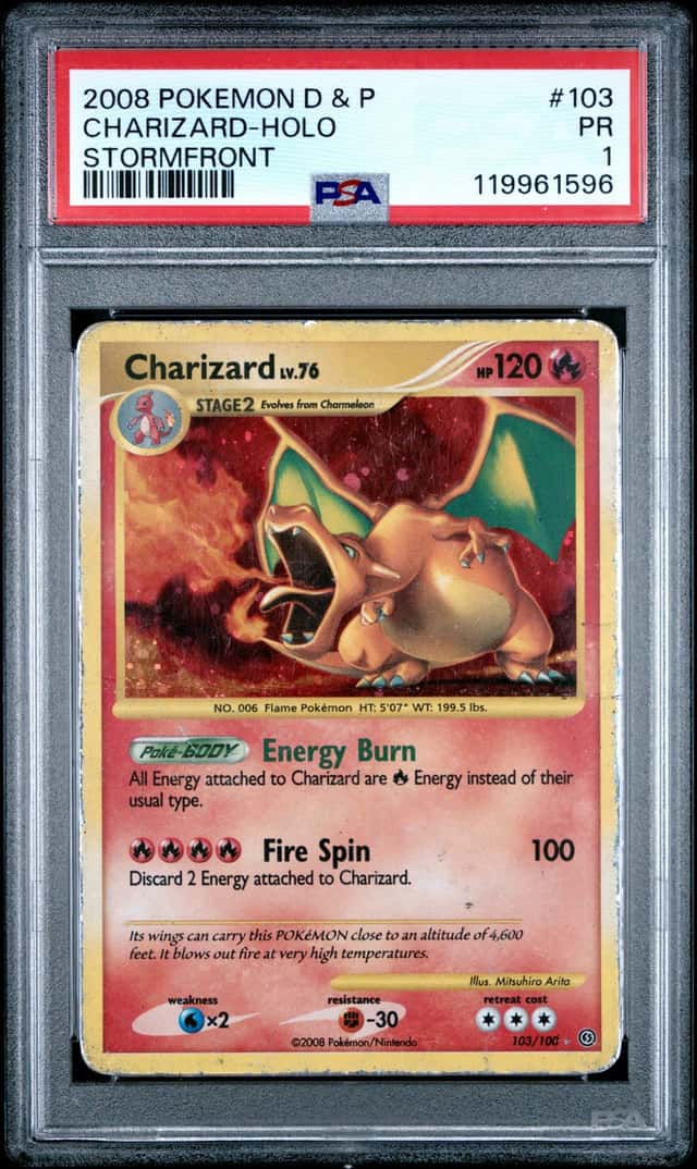 2008 Pokemon Diamond and Pearl Stormfront Holo Charizard #103
