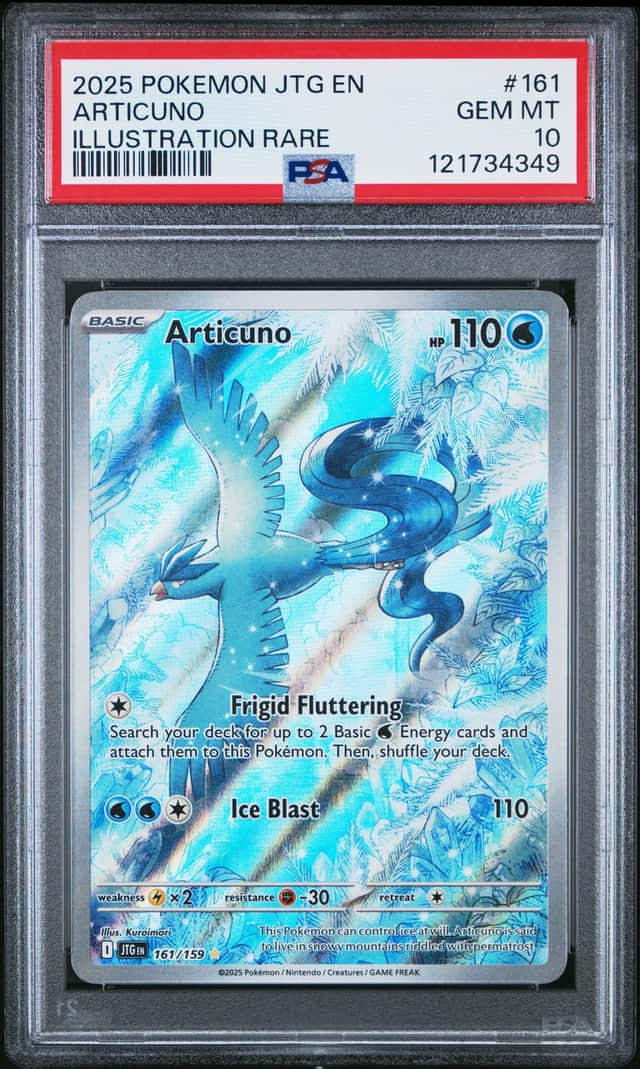 2025 Pokemon Scarlet and Violet Journey Together Illustration Rare Articuno #161