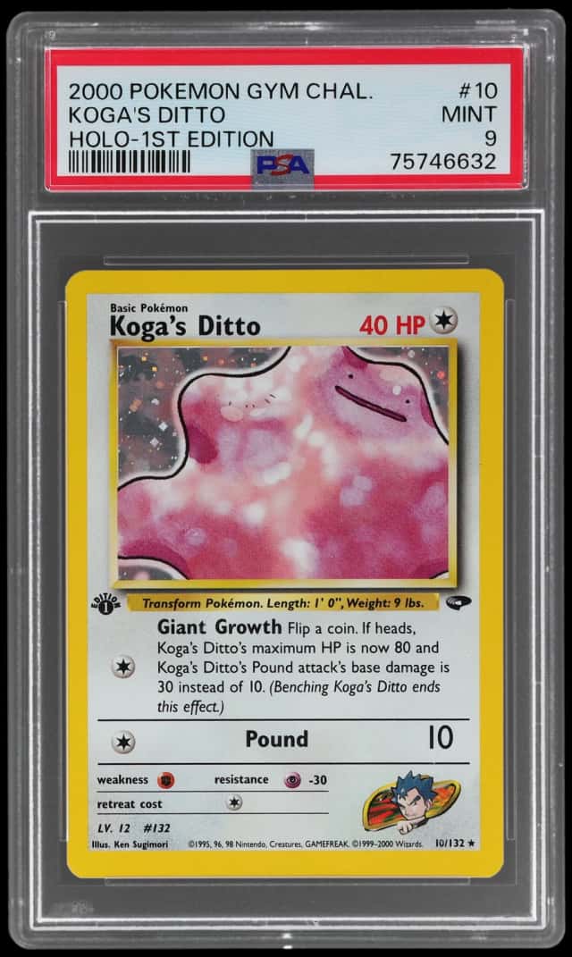 2000 Pokemon Gym Challenge 1st Edition Holo Koga's Ditto #10