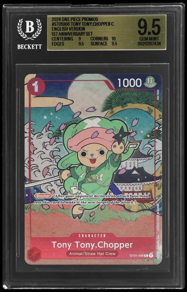 2024 One Piece Promos 1st Anniversary Set Tony Tony Chopper #ST01-006