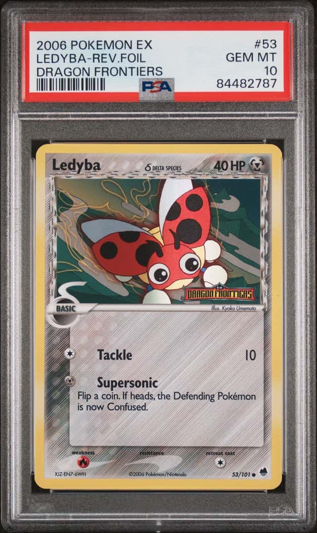 Pokemon Ledyba Reverse Holo Dragon Frontiers 53/101 PSA 10 Gem Mint