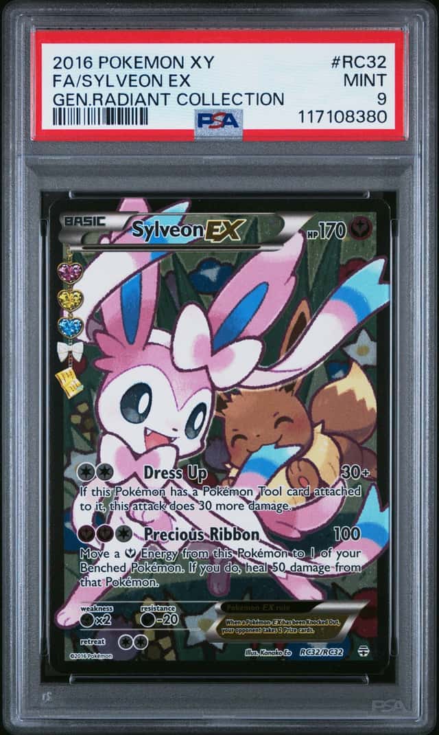 2016 Pokemon XY Generation Radiant Collection FA Sylveon #RC32 PSA 9