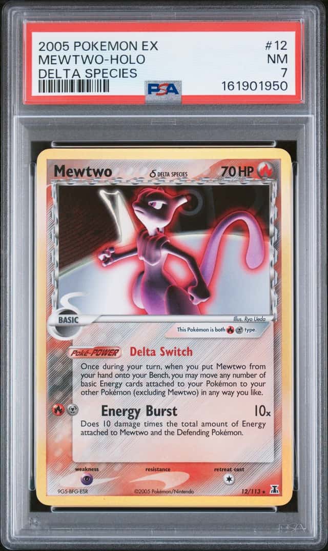 Pokémon TCG Mewto Holo Delta Species 12/ 113 PSA 7 Near Mint