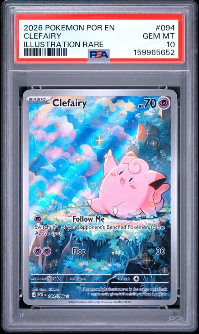2026 POKEMON POR EN-PERFECT ORDER ILLUSTRATION RARE #094 CLEFAIRY PSA 10