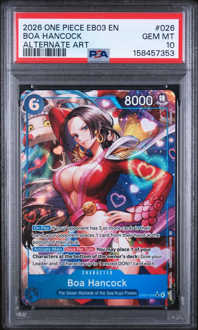 2026 One Piece Heroines Boa Hancock Special Card Alternate Art #EB03-026 PSA 10