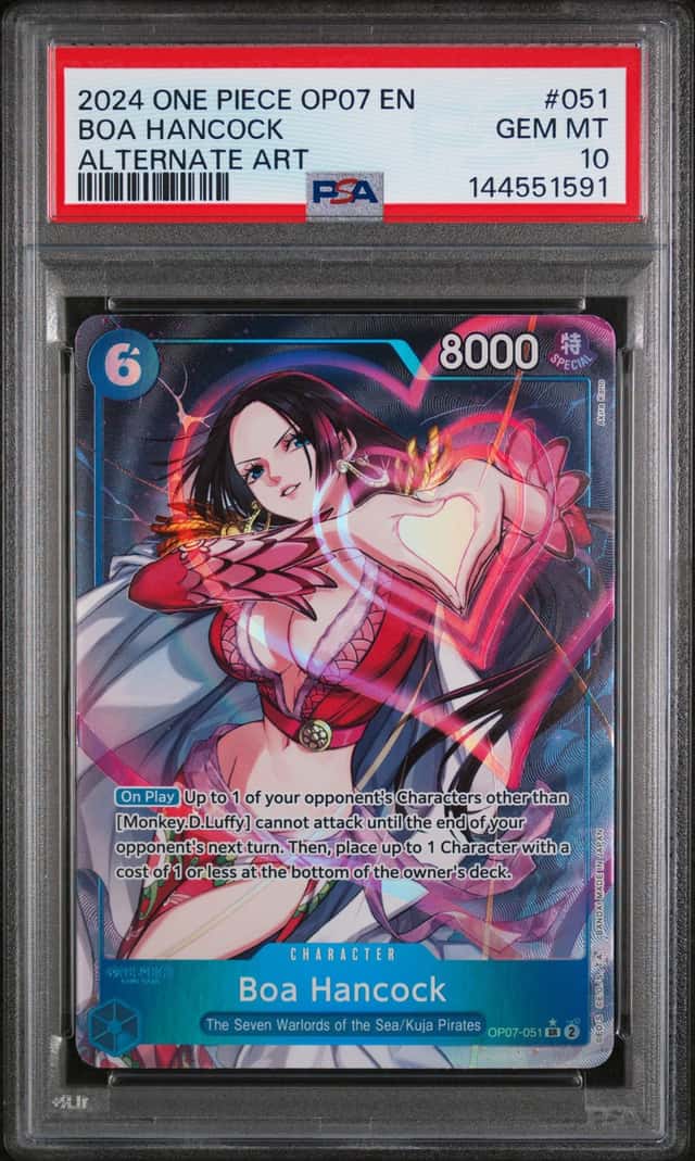 2024 One Piece 500 Years In The Future SR Alt Art Boa Hancock #OP07-051 PSA 10 GEM MINT