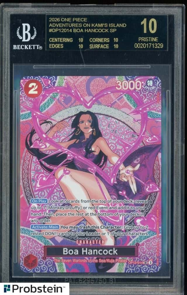 2026 One Piece Adventure Kami's Island OP12014 Boa Hancock SP BGS 10 BLACK LABEL