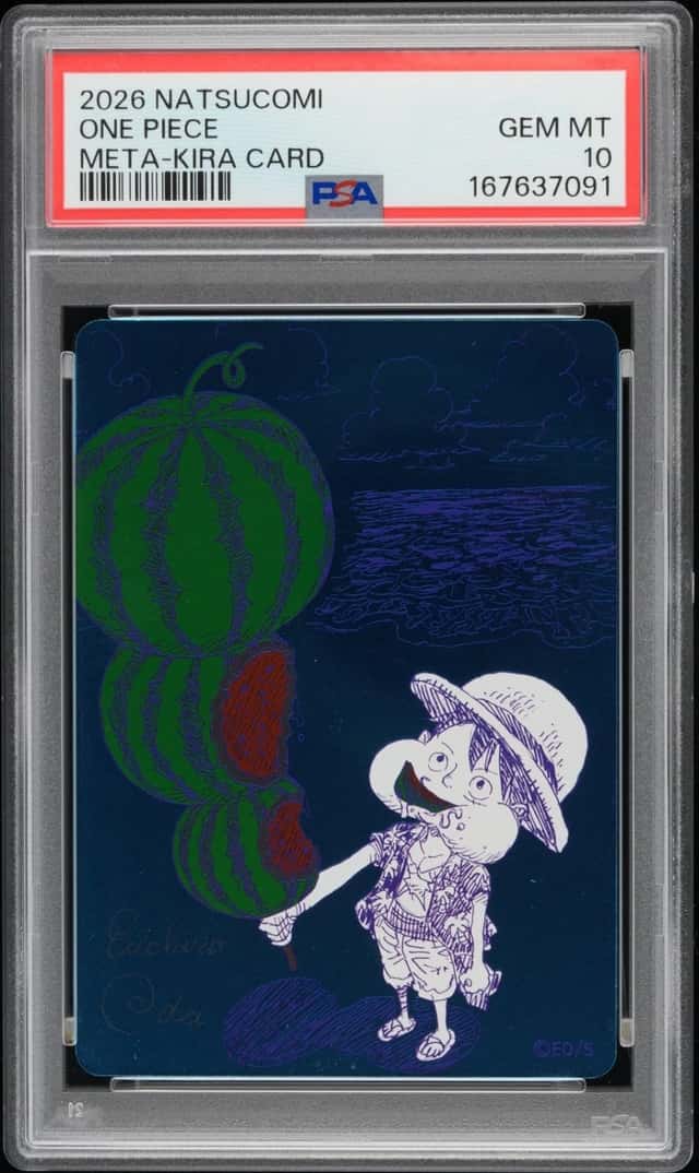 2026 SHUEISHA SUMMER COMICS FAIR NATSUCOMI 2026 META-KIRA CARDS ONE PIECE PSA 10