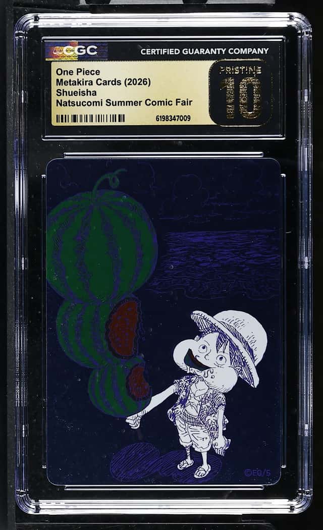 CGC Pristine 10 ONE PIECE Watermelon Luffy Promo NATSUCOMI 2026 MetaKira Foil 3