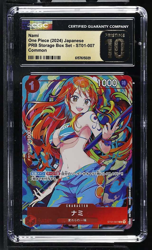 CGC PRISTINE 10 Nami ST01-007 C Promo The Best Storage Box Set One Piece ①
