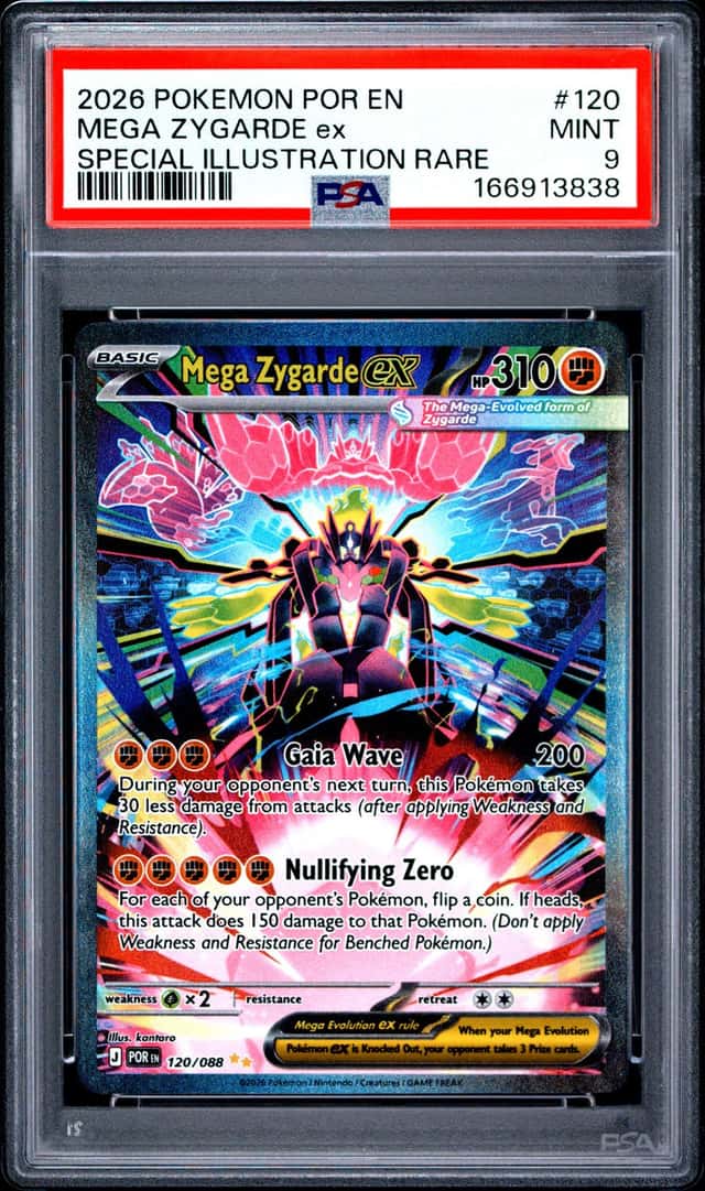 Mega Zygarde ex SIR Special Illustration Rare Perfect Order 120/088 PSA 9 MINT