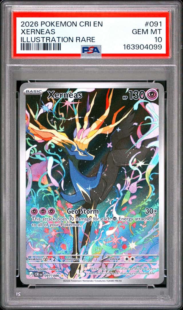 2026 POKEMON CRI EN-CHAOS RISING #091 XERNEAS ILLUSTRATION RARE