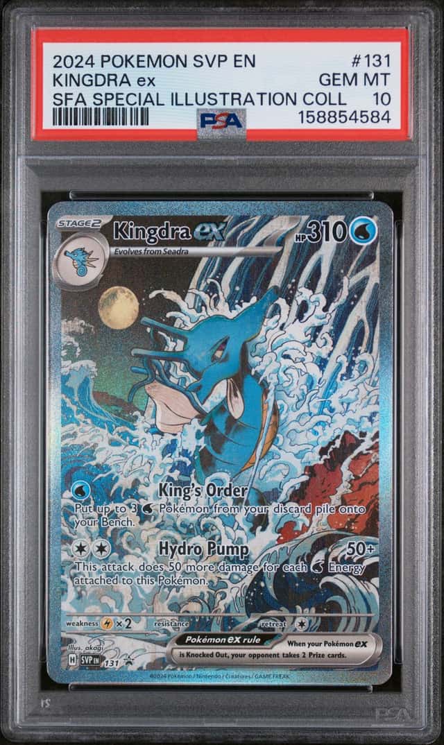 Pokémon TCG Scarlet and Violet Black Star Promo Kingdra EX 131 PSA 10