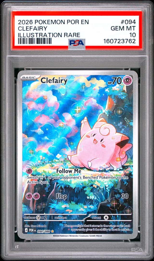 2026 Pokemon Clefairy Illustration Rare #094/088 PSA 10 GEM MINT (62)