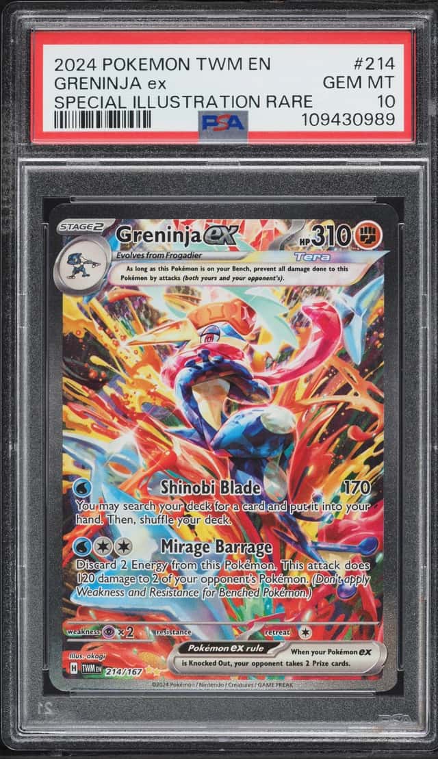 2024 Pokemon Scarlet & Violet Twilight Masquerade SIR Greninja EX #214 PSA 10 GEM MINT