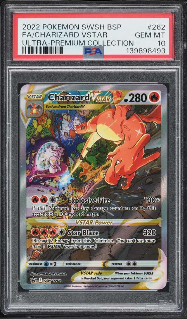 2022 Pokemon SWSH Promo Ultra Premium Alt Art Charizard VSTAR #SWSH262 PSA 10 GEM MINT