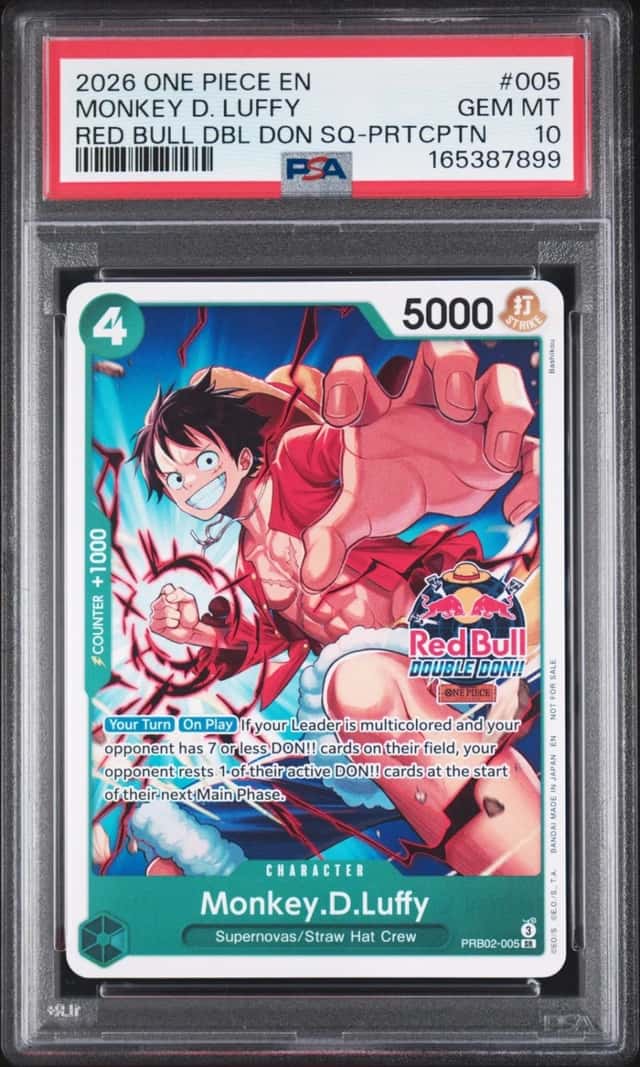 2026 ONE PIECE PROMOS STORE QUALIFIER-PARTICIPATION #005 MONKEY D. LUFFY PSA 10