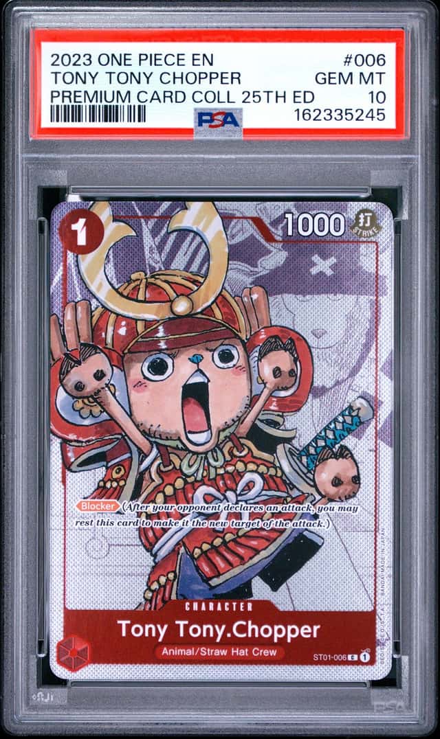 One Piece Tony Tony Chopper Premium Card Coll. 25th Edition ST01-006 PSA 10