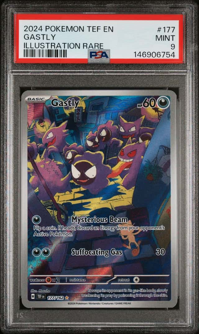 2024 Pokemon Temporal Forces 177 Gastly PSA 9 146906754