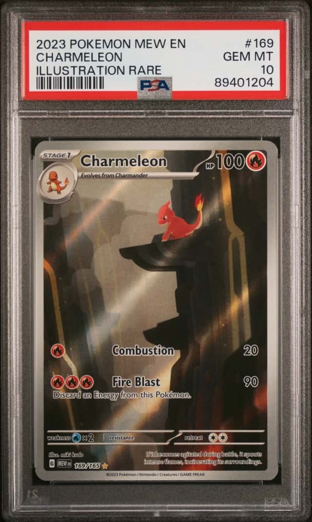 2023 POKEMON MEW EN-151 ILLUSTRATION RARE #169 CHARMELEON PSA 10