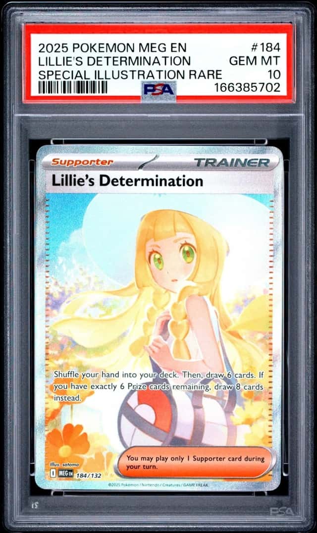 Pokemon Lillie's Determination Mega Evolution 184/132 SIR PSA 10 Gem Mint