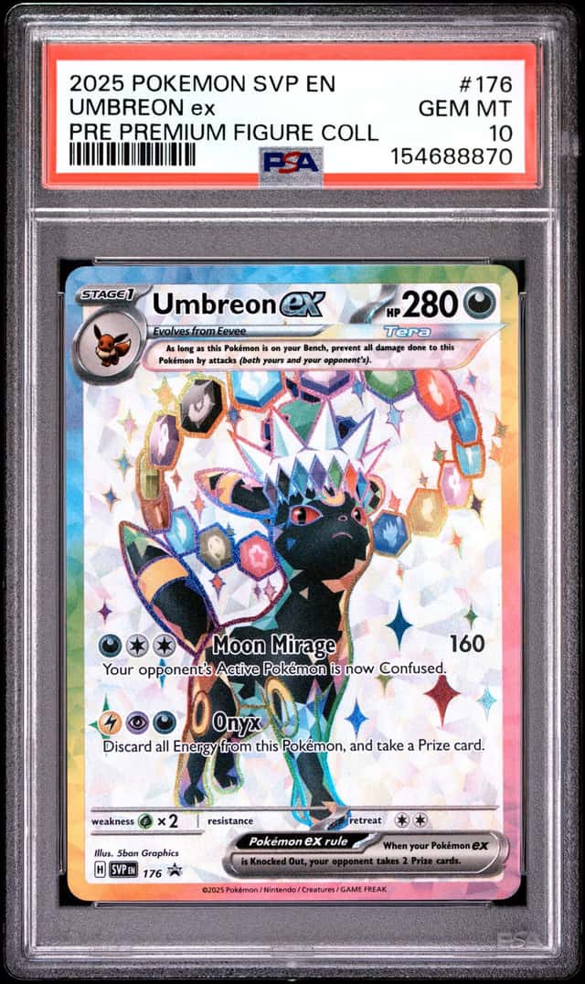 2025 POKEMON SVP EN-SV BLACK STAR PROMO #176 UMBREON EX PSA 10