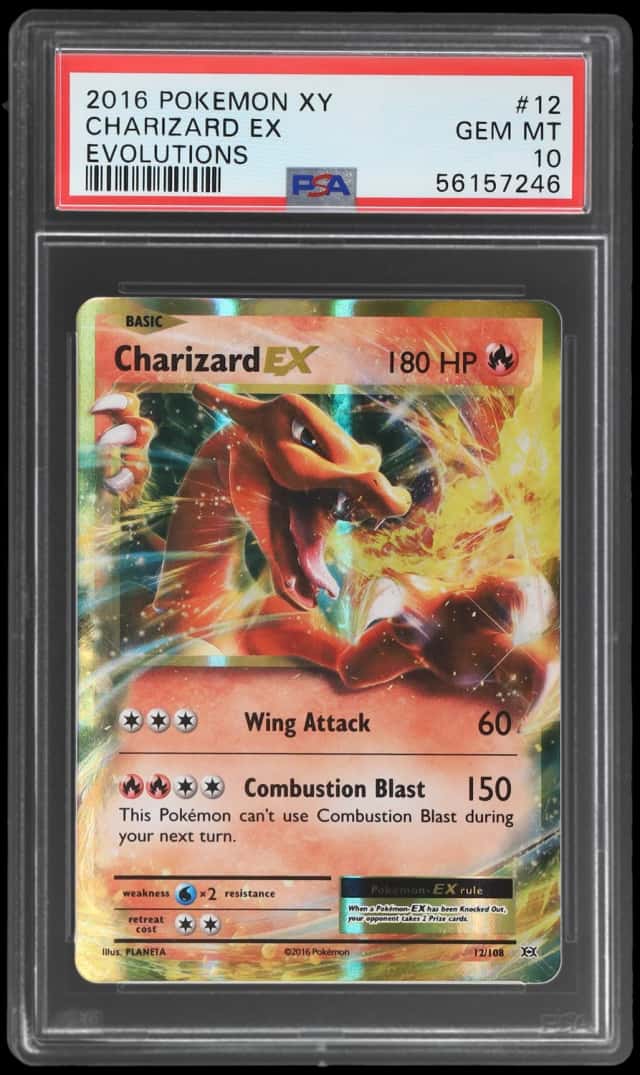 2016 Pokemon XY Evolutions Holo Charizard Ex #12