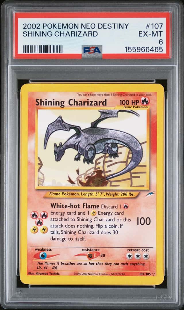 2002 Pokemon Neo Destiny #107 Shining Charizard PSA 6 EX-MT