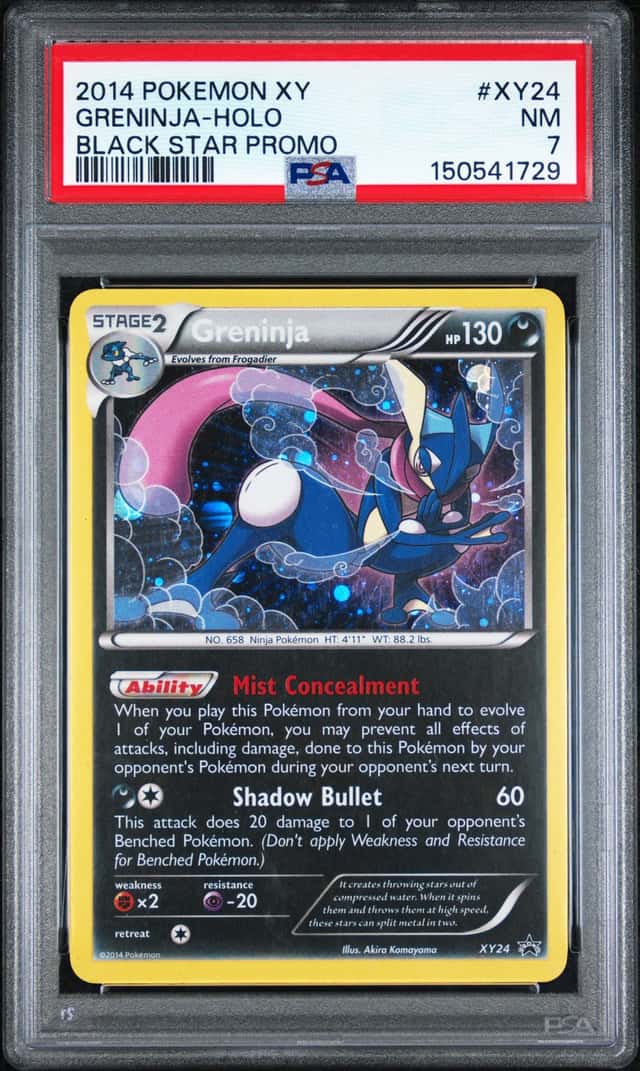 2014 Pokemon XY Greninja Holo Black Star Promo XY24 NM PSA 7