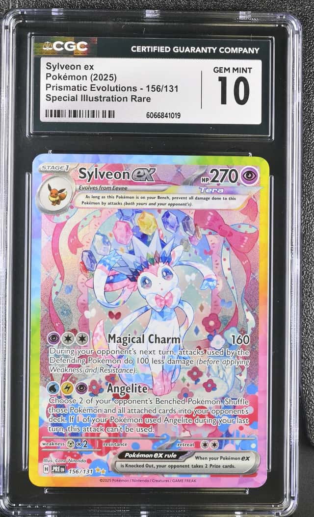 2025 Pokemon Prismatic Sylveon ex Special Illustration Rare #156/131 CGC 10