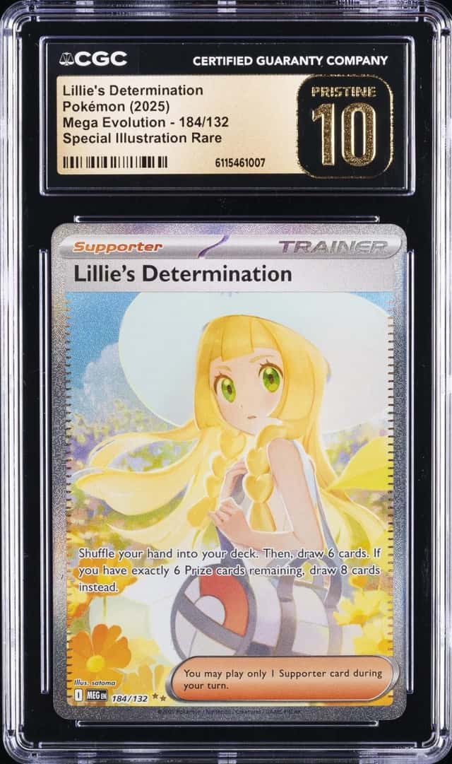2025 POKEMON MEG SPECIAL ILLUSTRATION RARE LILLIES DETERMINATION CGC 10 PRISTINE